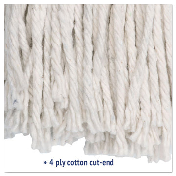 Boardwalk® Premium Cut-end Wet Mop Heads, Cotton, 24oz, White, 12-carton freeshipping - TVN Wholesale